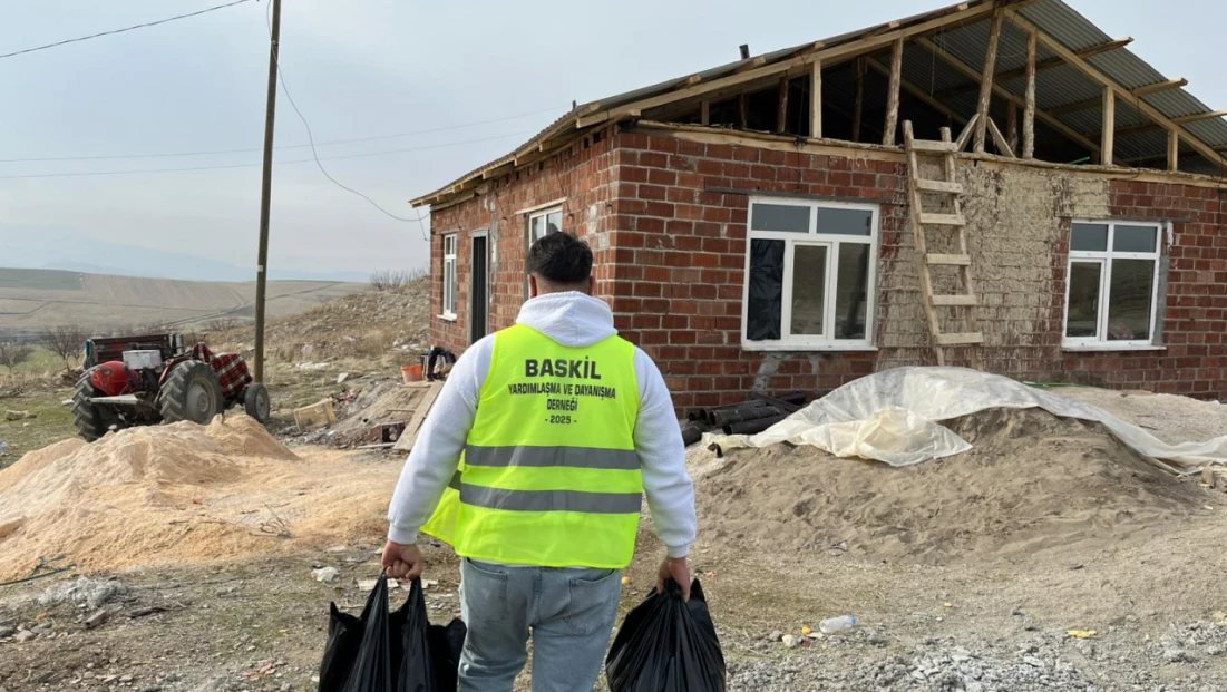 Baskil Yardımlaşma ve Dayanışma Derneği’nden Yangın ve Kaza Mağduru Aileye Destek Eli