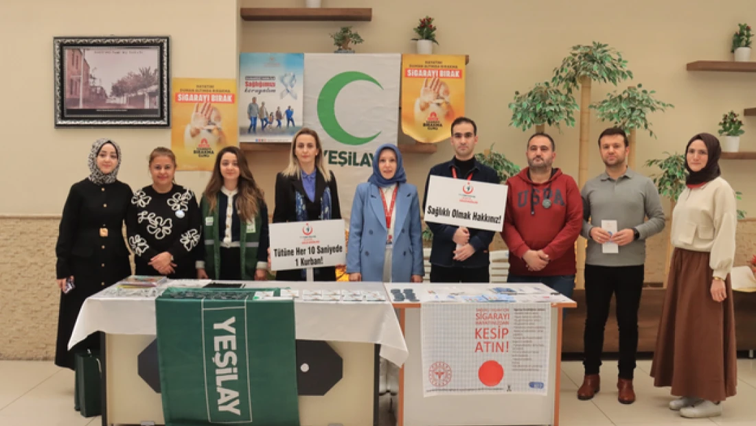 Elazığ Belediyesi ve Sağlık Müdürlüğünden Sigara Bırakma Farkındalık Etkinliği