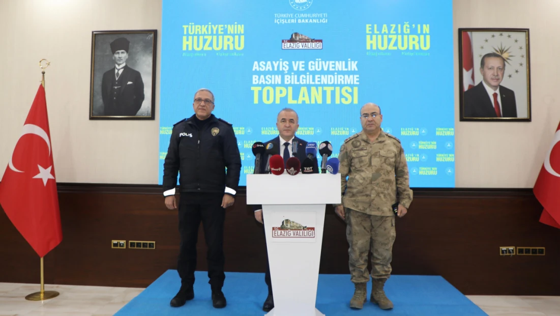 Elazığ’da 2025 Yılı Güvenlik Verileri Açıklandı: Suç Oranlarında Dikkat Çeken Düşüş