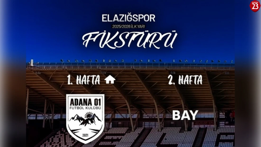 Elazığspor’un 2025-2026 Sezonu İlk Rakibi Belli Oldu