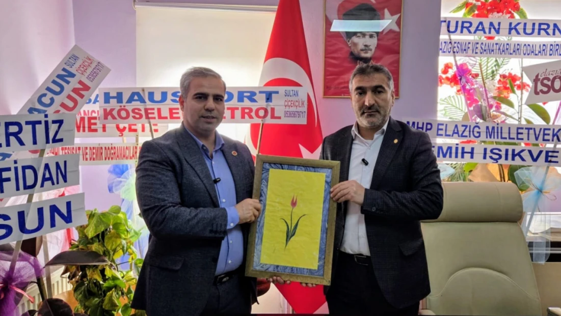 Hasan Hayri Özkan’dan Başkan Seçilen Ahmet Özdoğan’a Ziyaret