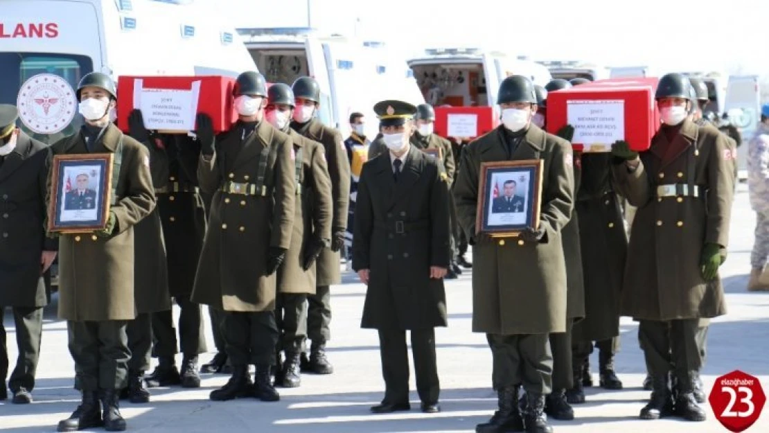 11 şehit Elazığ'dan törenle uğurlanıyor