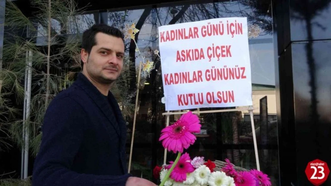 Şimdide 8 Mart Kadınlar Gününde Askıda Çiçek Kampanyası Başlattı