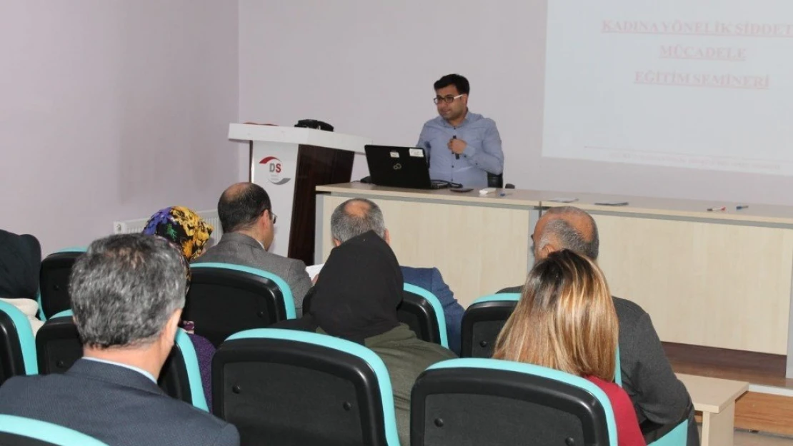 Elazığ'da Kadına Yönelik Şiddetle Mücadele Semineri Verildi