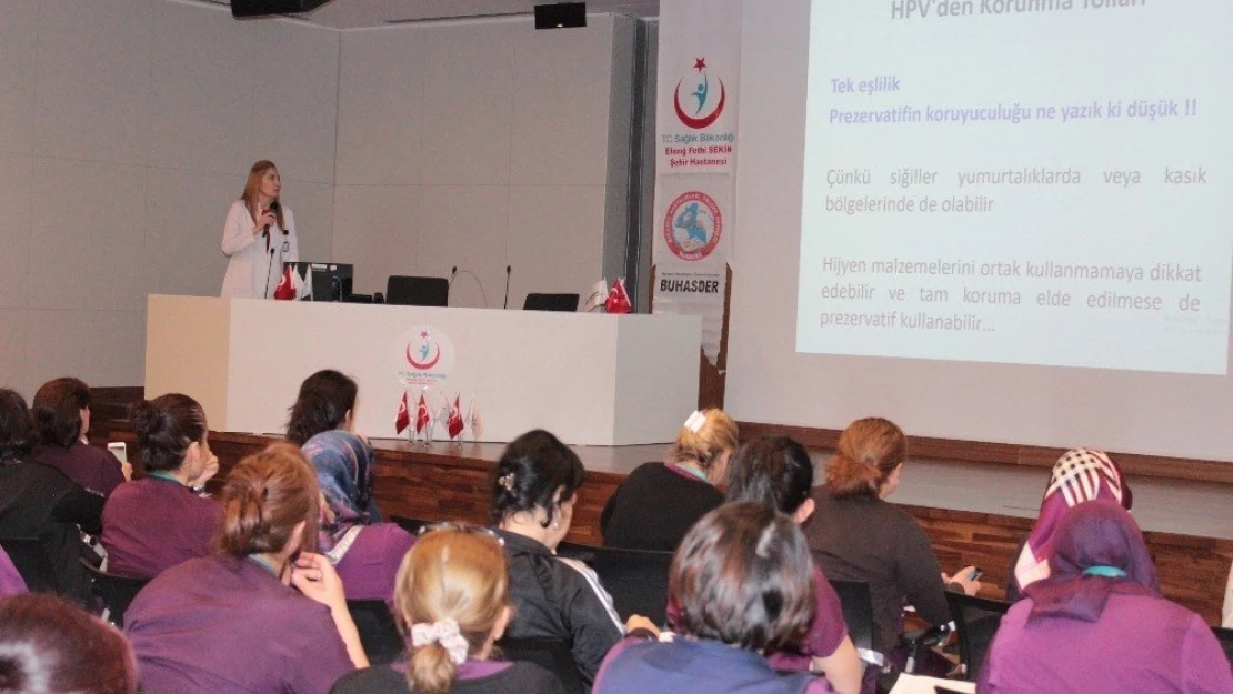 Fethi Sekin Şehir Hastanesinde HPV Semineri