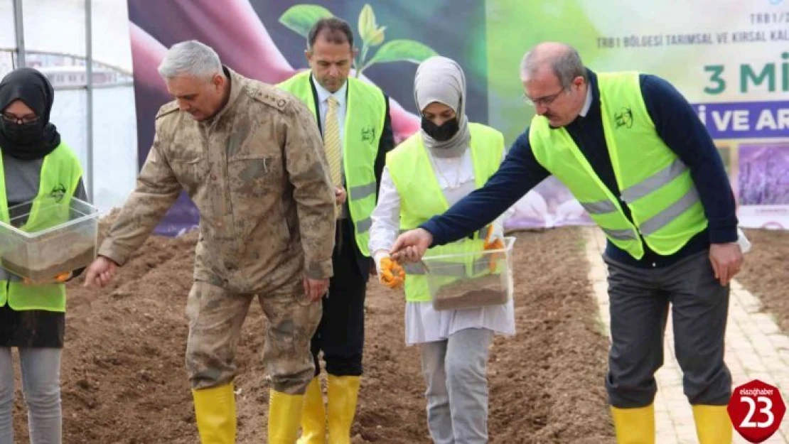 3  milyon aromatik fide tohumu toprakla buluştu