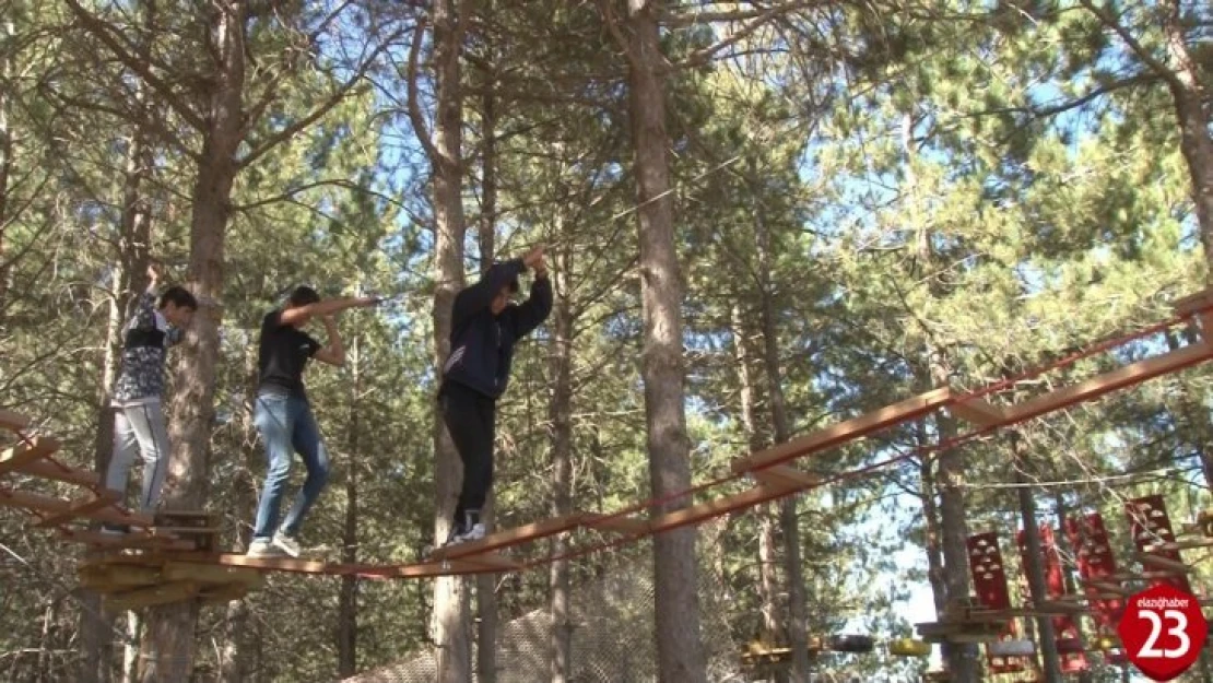 Adrenalin Tutkunlarının Yeni Adresi Sivrice'de ki Macera Parkı