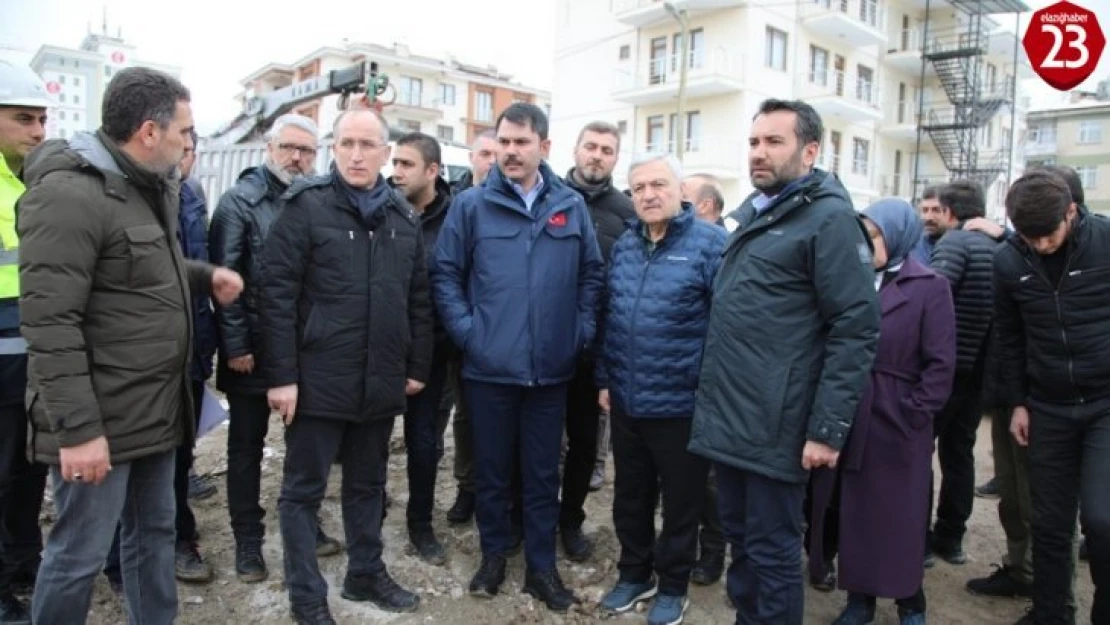 Bakan Kurum: 'Bir yıl içerisinde projelerimizi tamamlayıp Elazığ'ımızı sıkıntıdan kurtaracağız'