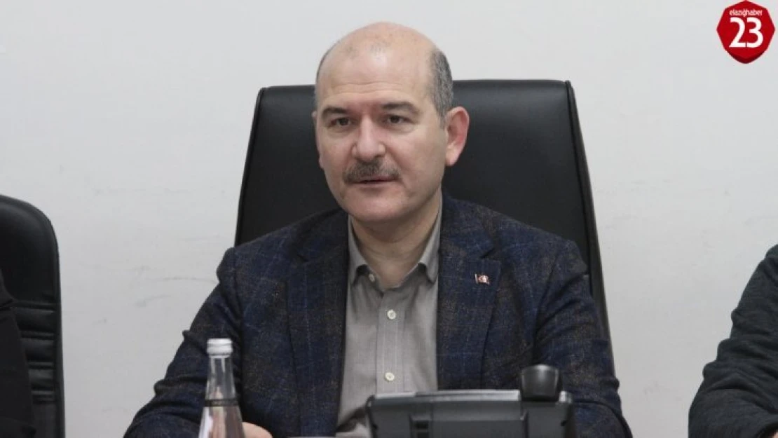 Bakan Soylu  Elazığ'da