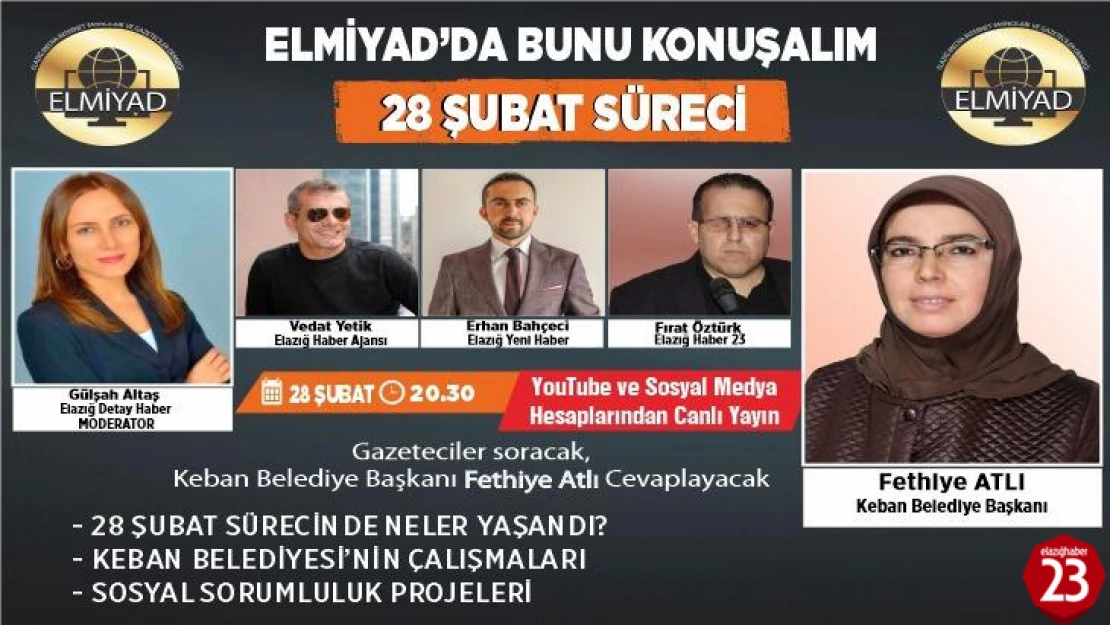 Başkan Atlı, ELMİYAD'ın Konuğu Olacak