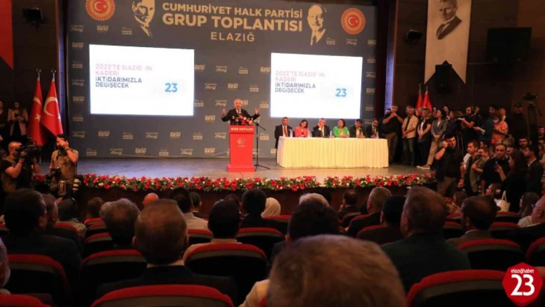 CHP Grup Toplantısını Elazığ'da Yaptı