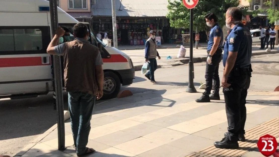 Covidli hasta, karantinayı ihlal etti, meydanda polis tarafından yakalandı