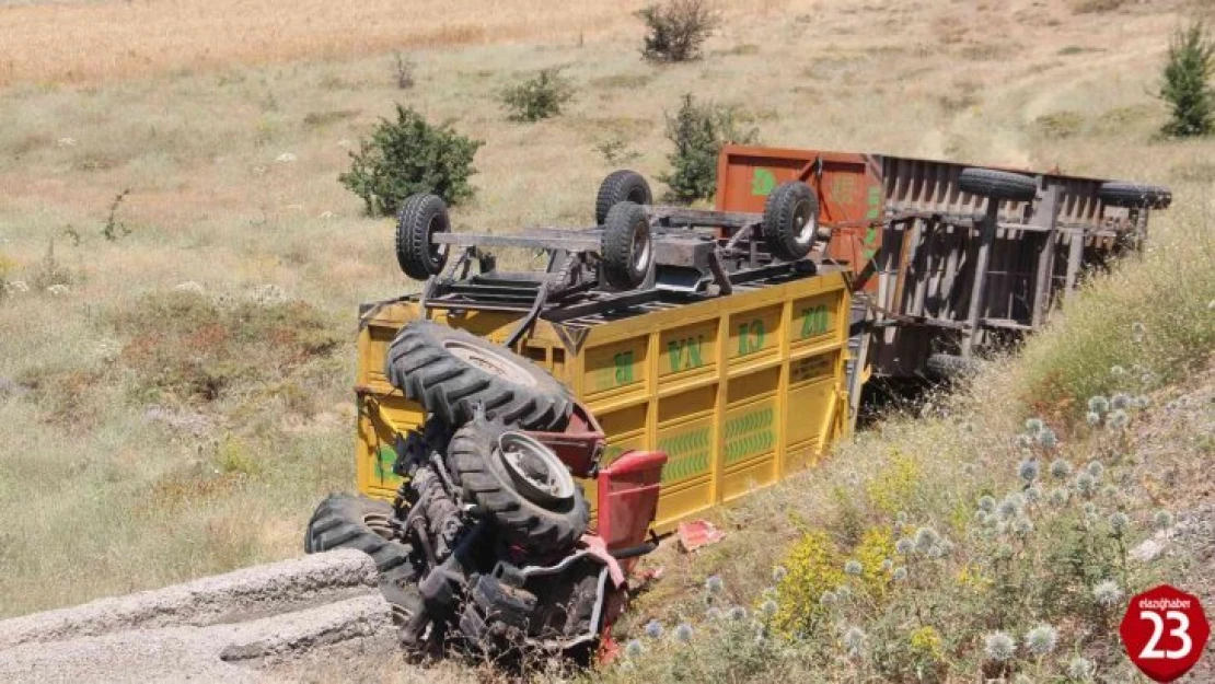 Sivrice'de Devrilen Traktör Altında Kalan Sürücü Öldü