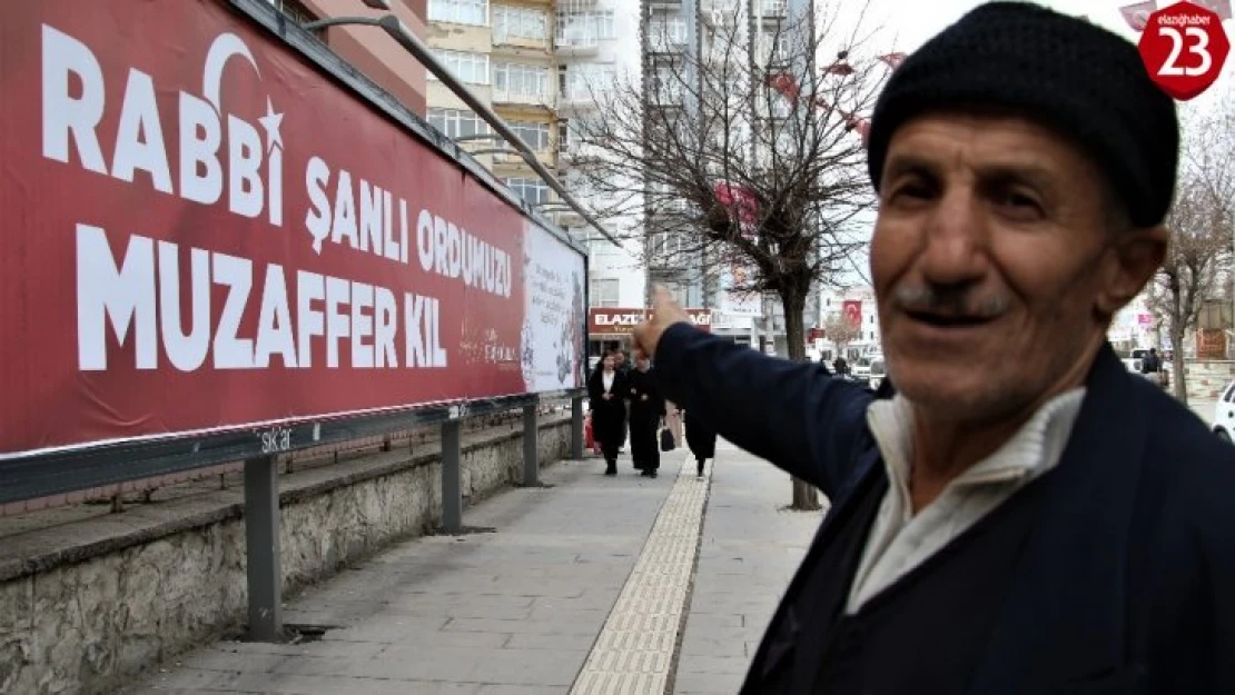 Elazığ 'Şehitler Tepesi Boş Değil' yazılarıyla donatıldı