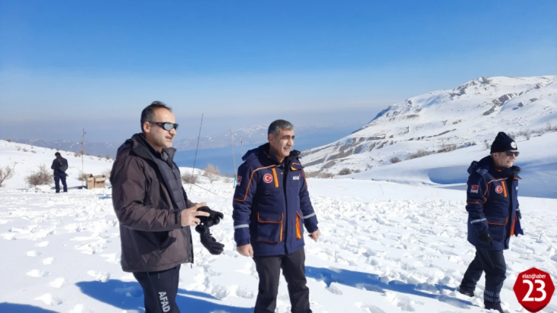 Elazığ AFAD Hazar Baba Dağında Çığ Tatbikatı Yaptı