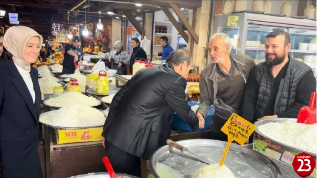 Elazığ Bağımsız Milletvekili Adayı Prof. Dr. Bilal ÇOBAN Kapalı Çarşı Esnafını Ziyaret Etti