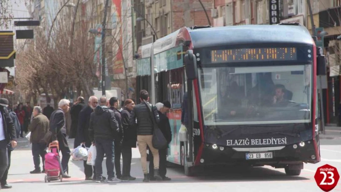 Elazığ Belediyesi'nden bayramda ücretsiz ulaşım hizmeti