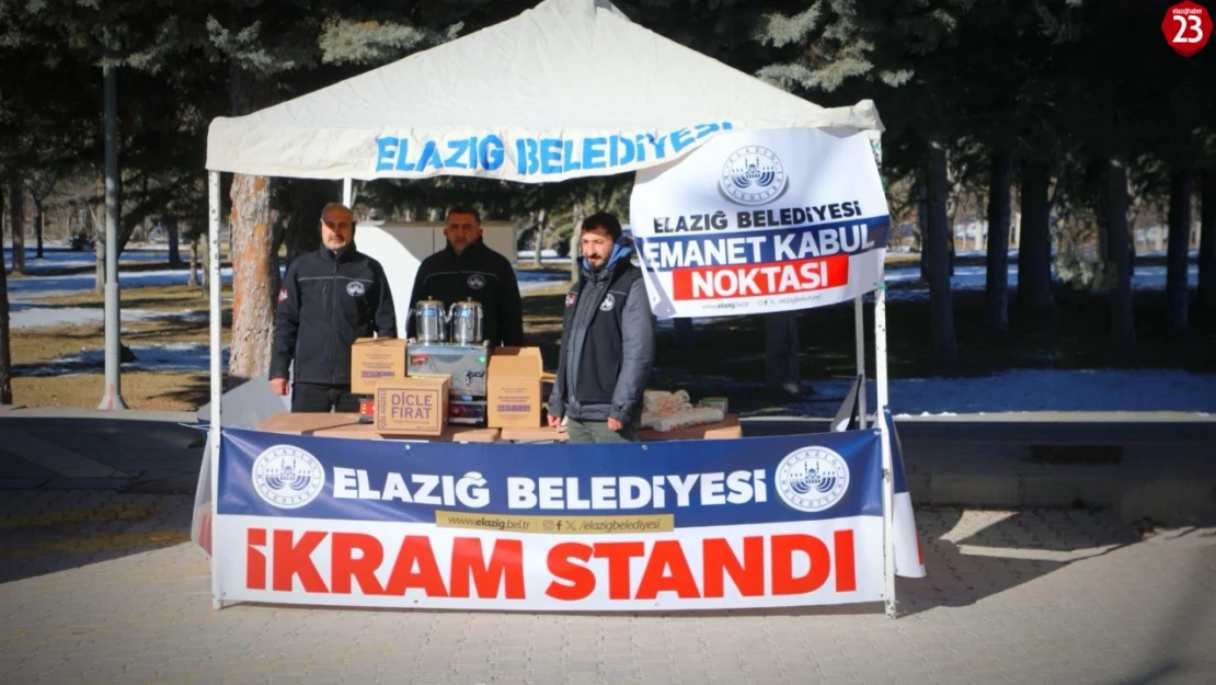 Elazığ Belediyesi'nden MSÜ Adaylarına Ücretsiz İkram ve Emanet Hizmeti