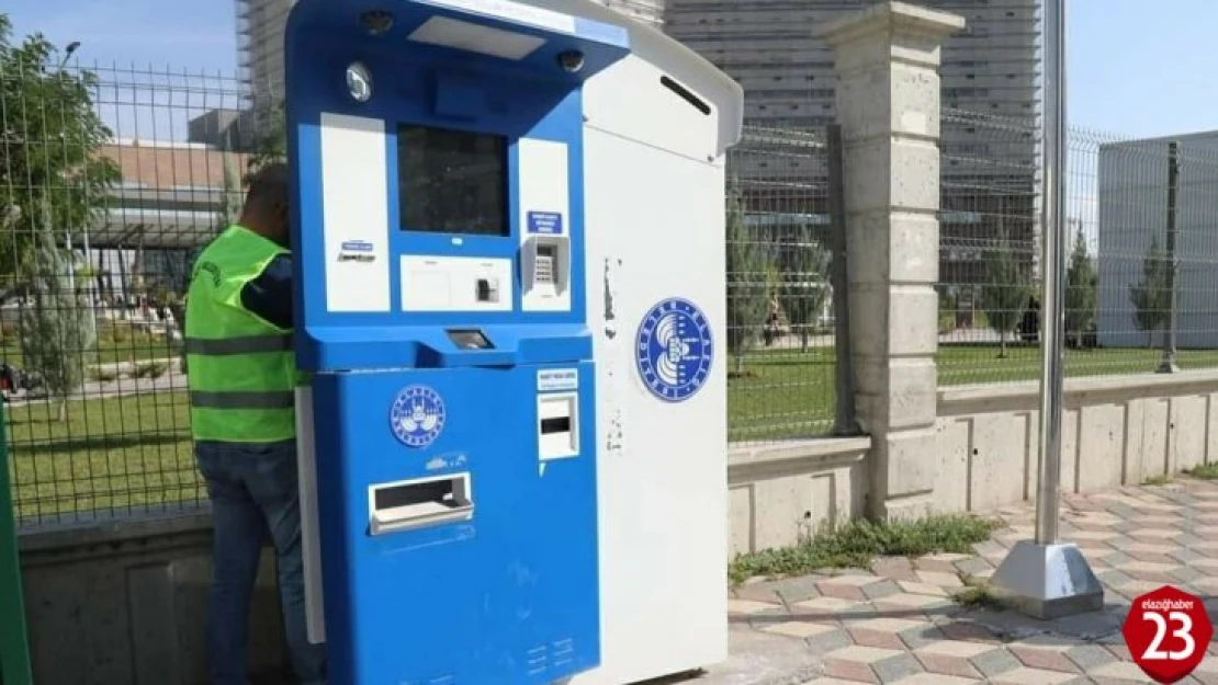 Elazığ Belediyesinden kiosk cihazlarına bakım ve onarım