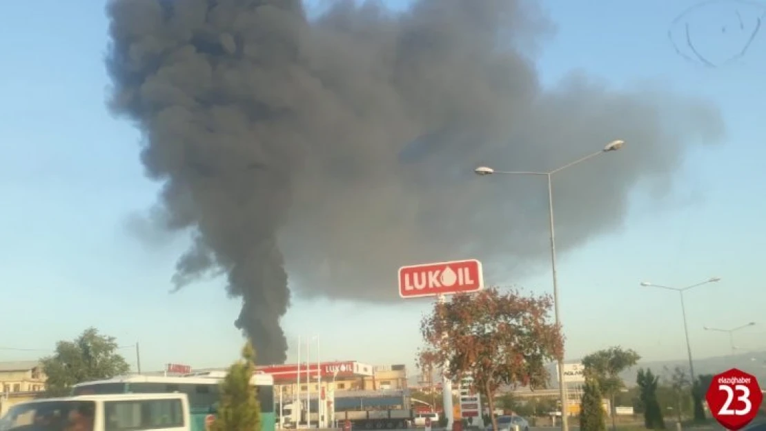 Elazığ Büyük Organize Sanayi Bölgesinde Büyük Fabrika Yangını