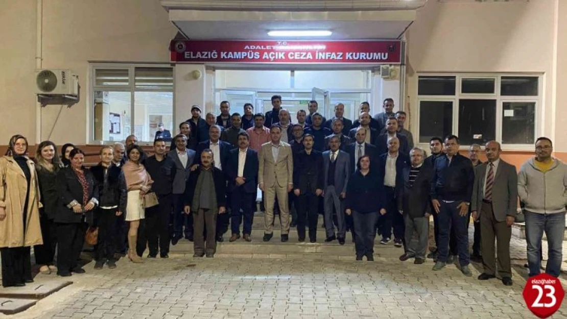 Elazığ Cumhuriyet Başsavcısı Karişit, hükümlülerle iftarda bir araya geldi