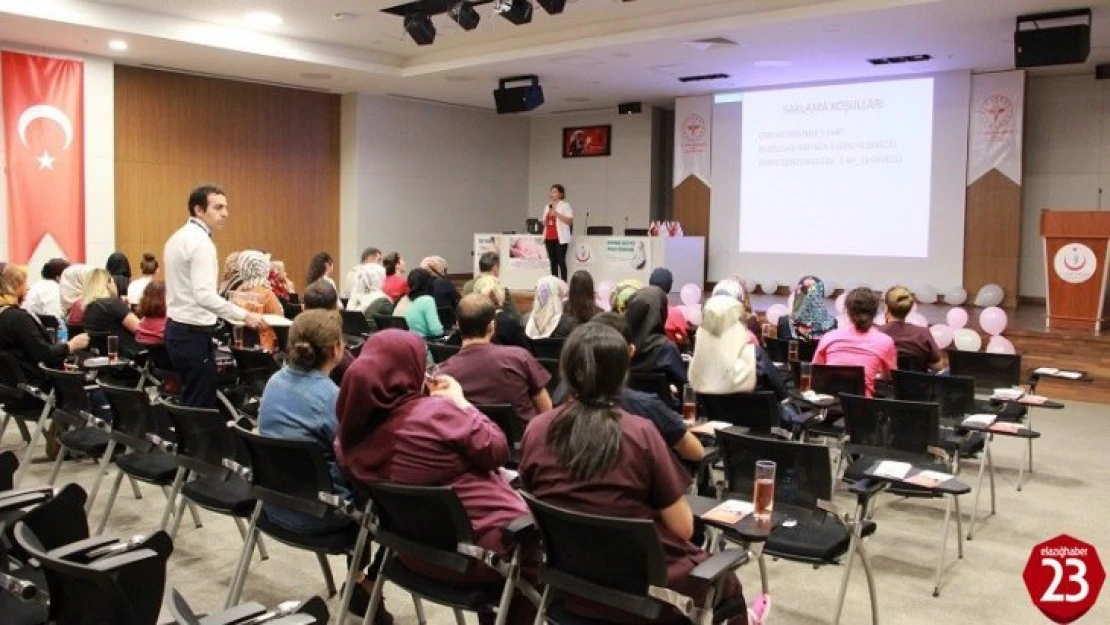 Elazığ'da Emzirme Haftası Etkinliği Düzenlendi