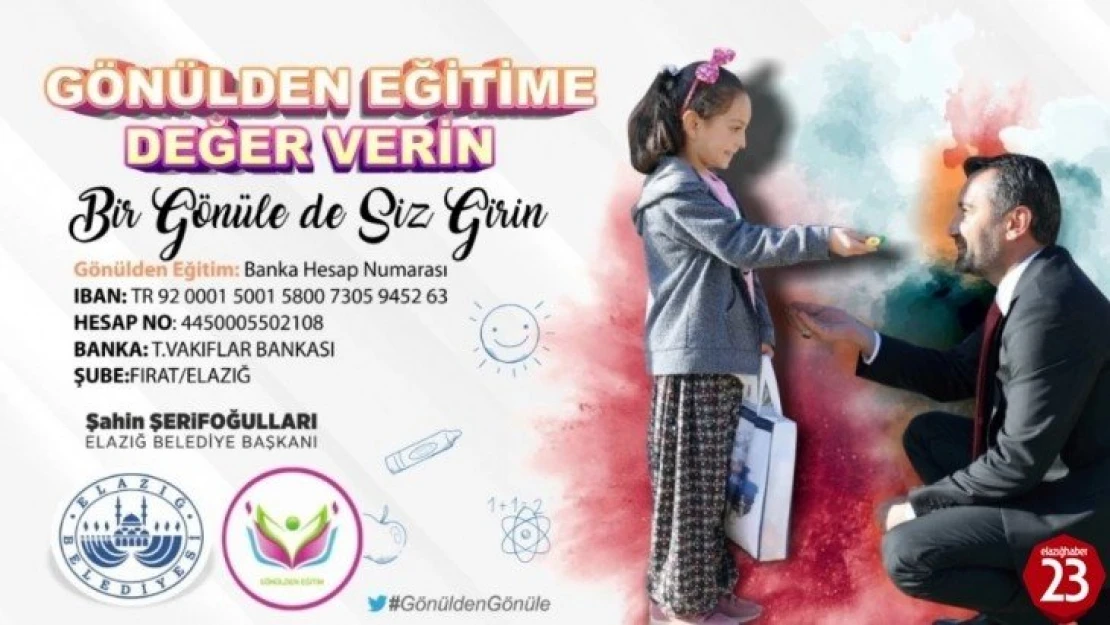 Elazığ'da 'Bir gönüle de siz girin' videosunu on binler izledi, çok sayıda tablet bağışı geldi