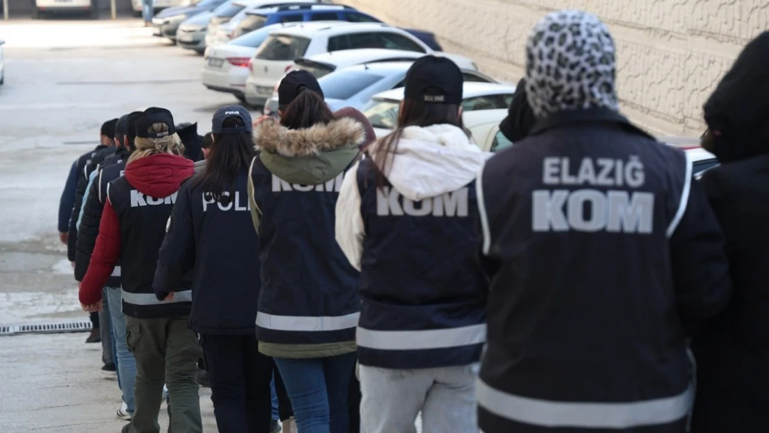 Elazığ'da Cımbız Operasyonu, 16 Şüpheli Gözaltına Alındı