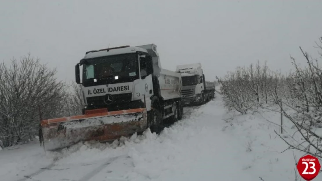 Elazığ'da  kapalı köy yolu kalmadı