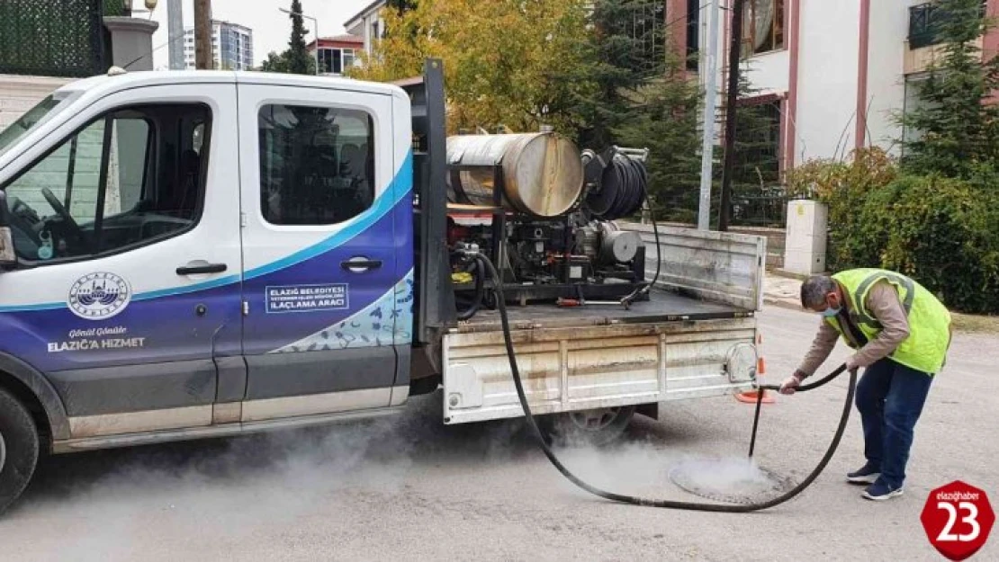 Elazığ'da  larva ile mücadele çalışmaları sürüyor