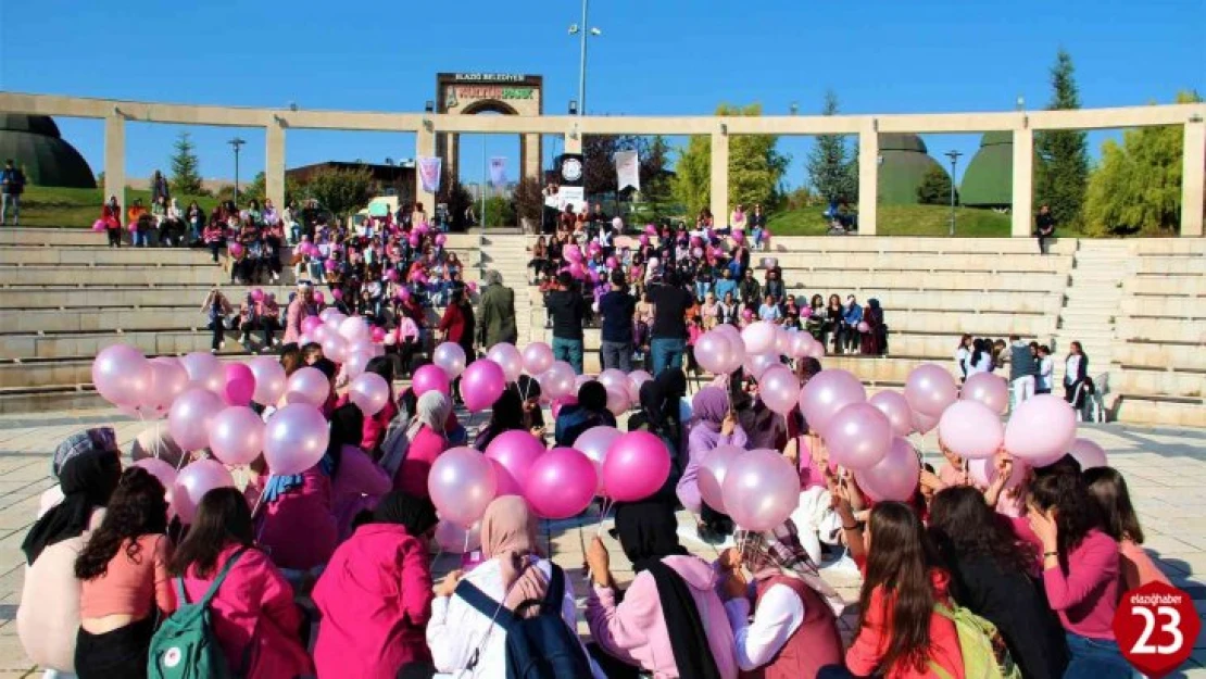 Elazığ'da 'Meme Kanseri Farkındalık' yürüyüşü