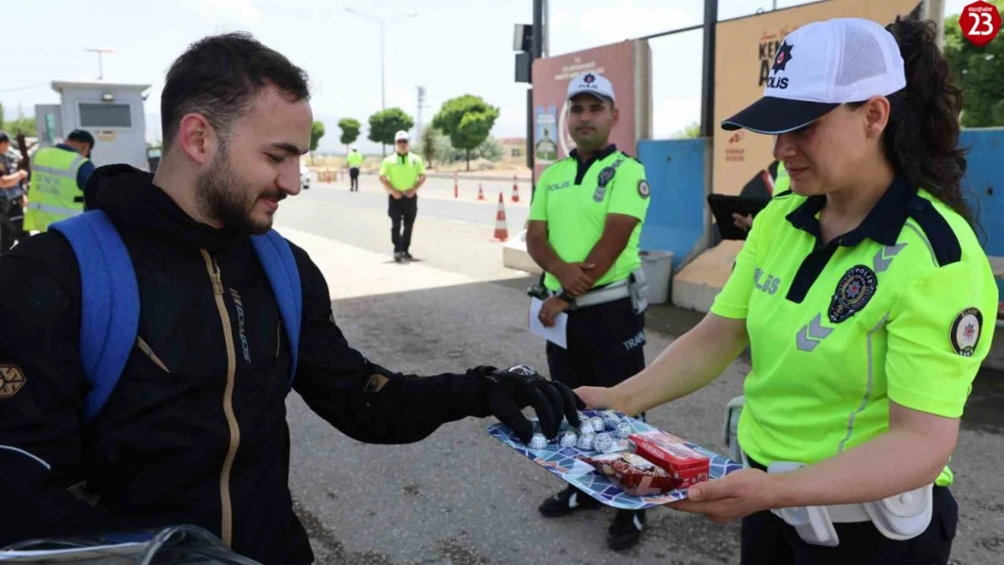 Elazığ'da 'Yolun sonu bayram olsun' mottosuyla denetim