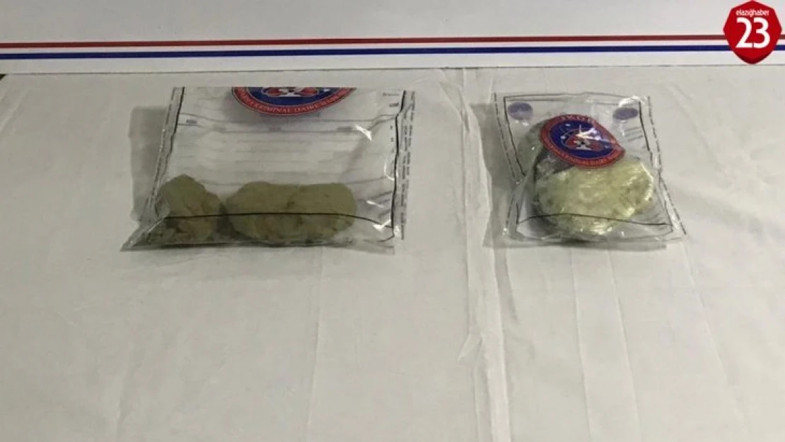 Elazığ'da 1 şüpheli yarım kilo toz esrarla yakalandı