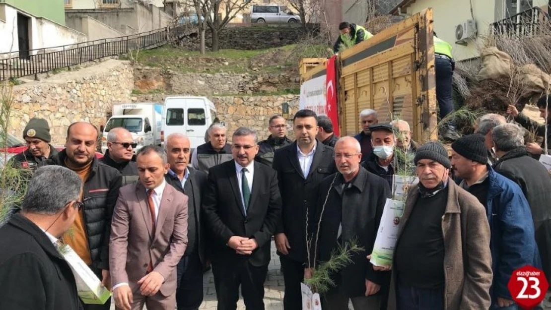 Elazığ'da 10 bin fidan dağıtıldı