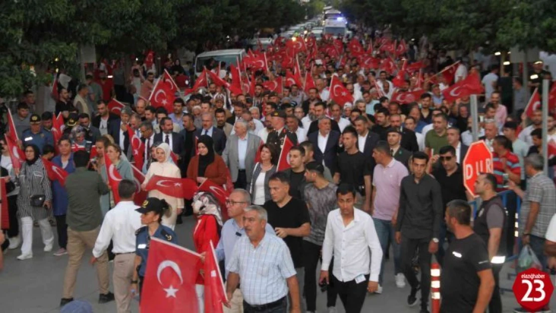 Elazığ'da 15 Temmuz Demokrasi ve Milli Birlik Günü törenle kutlandı