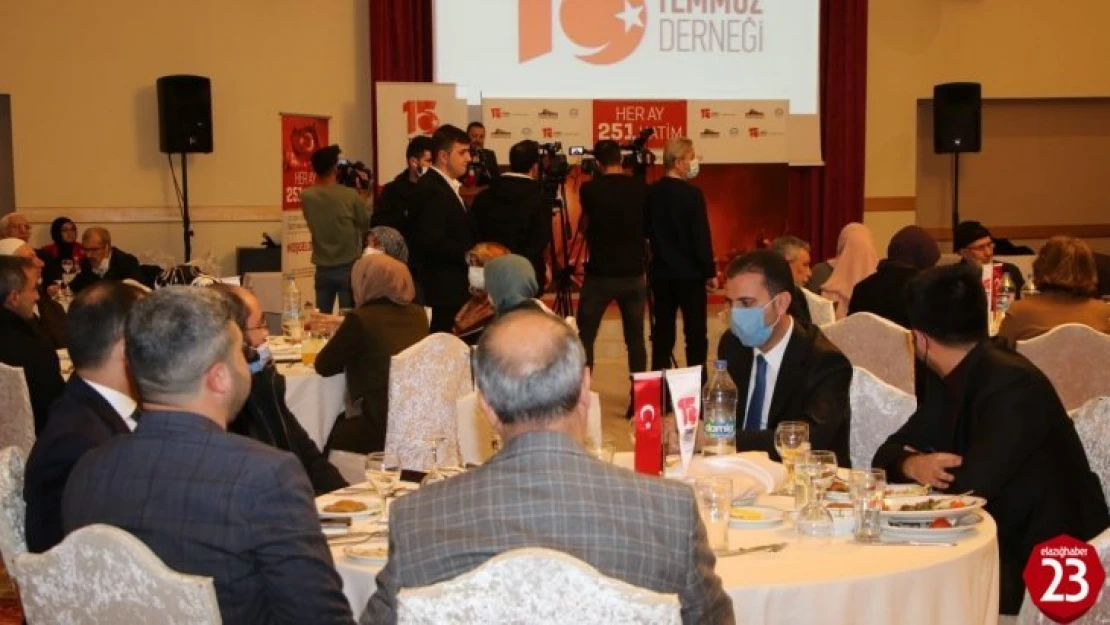 Elazığ'da 15 Temmuz Derneği üyeleri şehit aileleriyle bir araya geldi