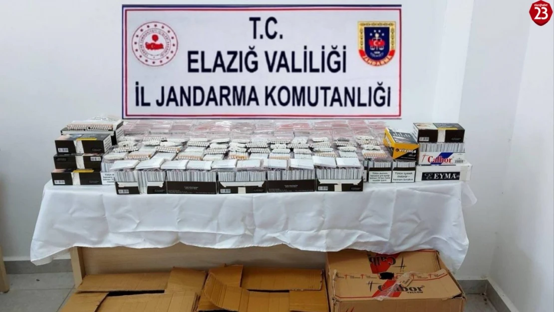 Elazığ'da Bandrolsüz Sigara ve Silah Ele Geçirildi: 16 Bin 320 Dal Sigara, 1 Kurusıkı Tabanca