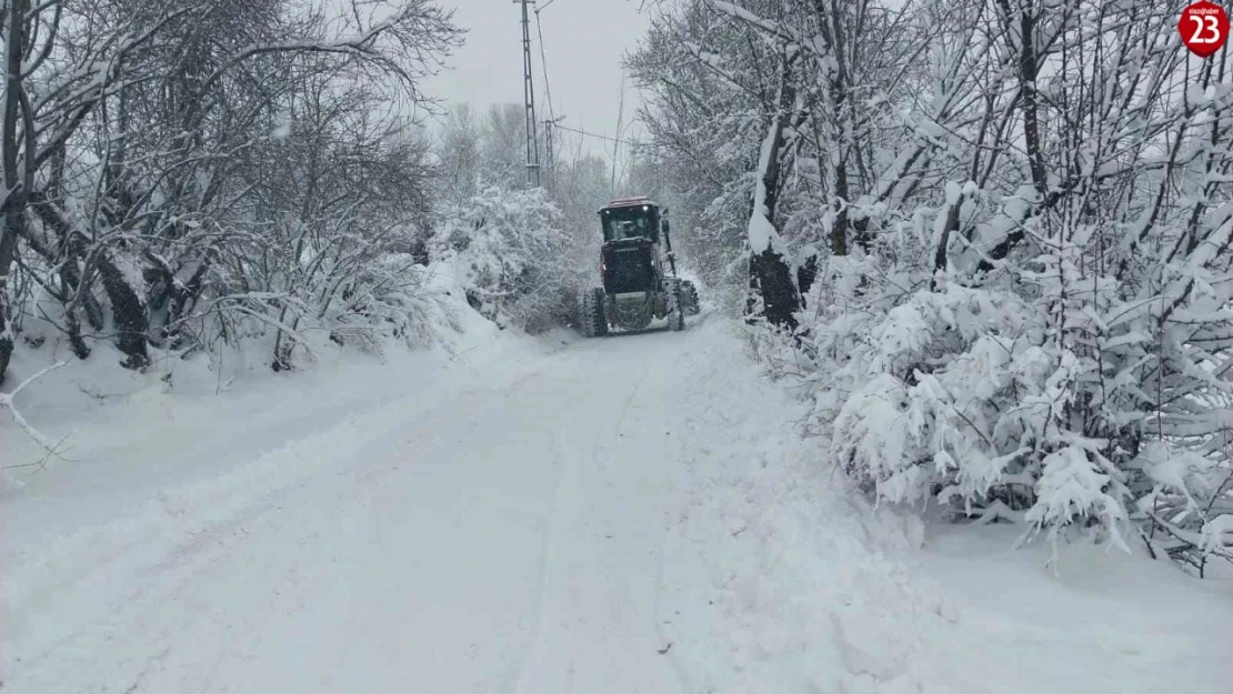 Elazığ'da Kar Yağışı Etkili Oldu: 162 Köy Yolu Kapandı