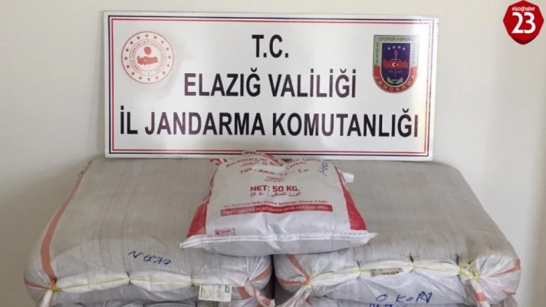 Elazığ'da 171 Kilogram Kaçak Tütün Ele Geçirildi