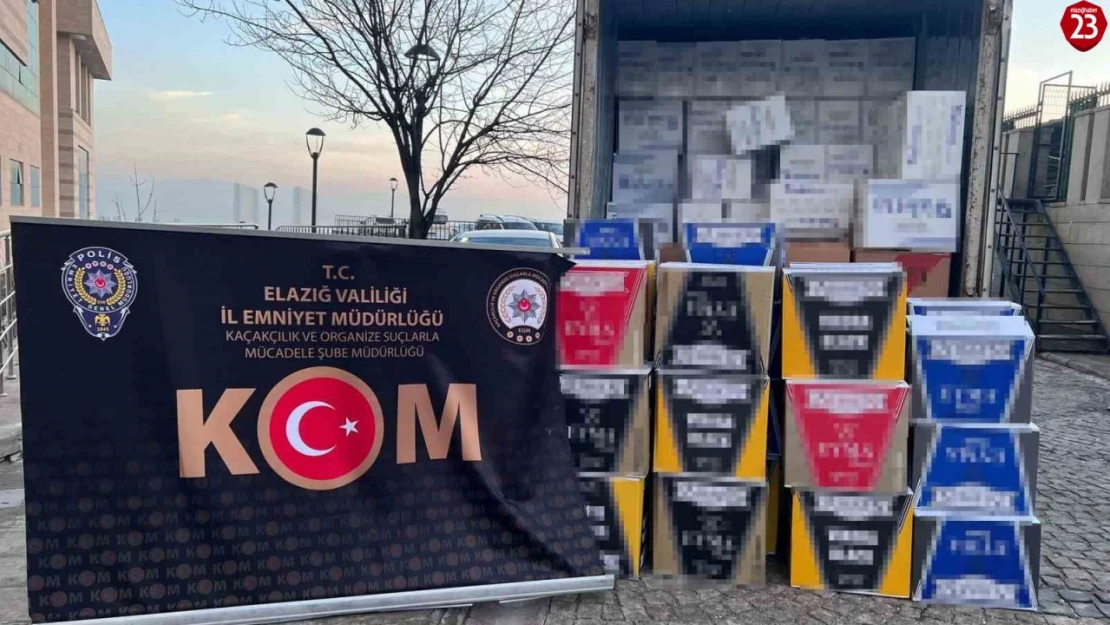 Elazığ'da 2 milyon 564 bin makaron ele geçirildi