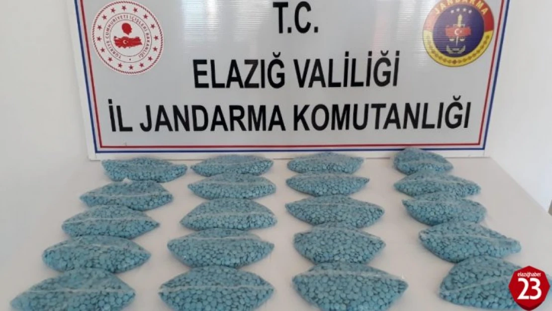 Elazığ'da 20 Bin Adet Uyuşturucu Hap Ele Geçirildi