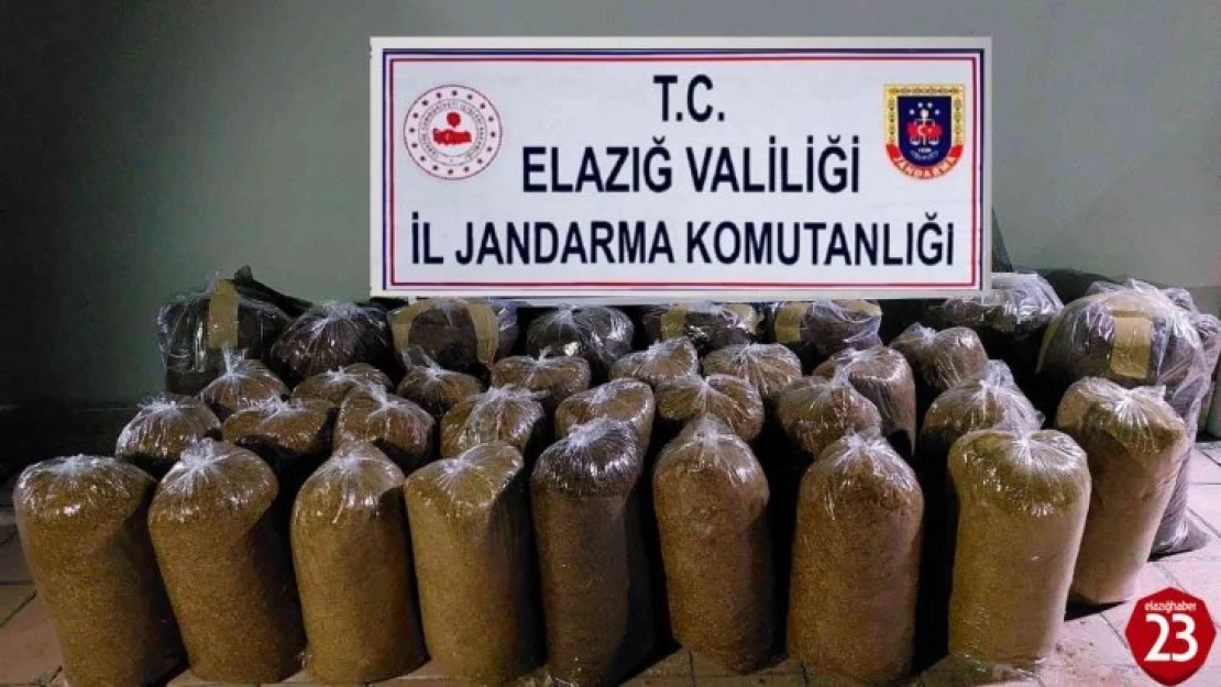 Elazığ'da 215 kilogram kaçak tütün ele geçirildi