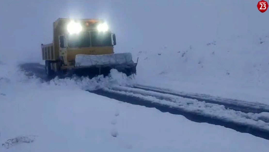 Elazığ'da 27 Köy Yolu Ulaşıma Kapalı: Ekipler Seferber Oldu