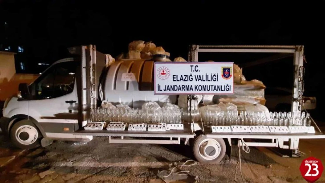 Keban'da 3 Bin 500 Litre Kaçak Şarap Ele Geçirildi