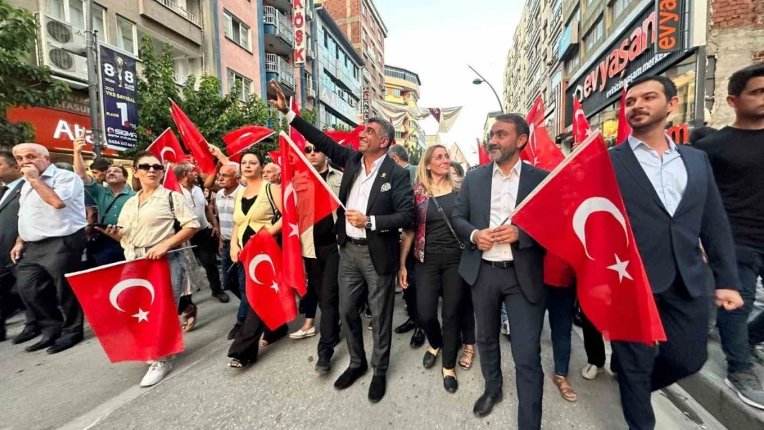 Elazığ'da 30 Ağustos Zafer Bayramı yürüyüşü