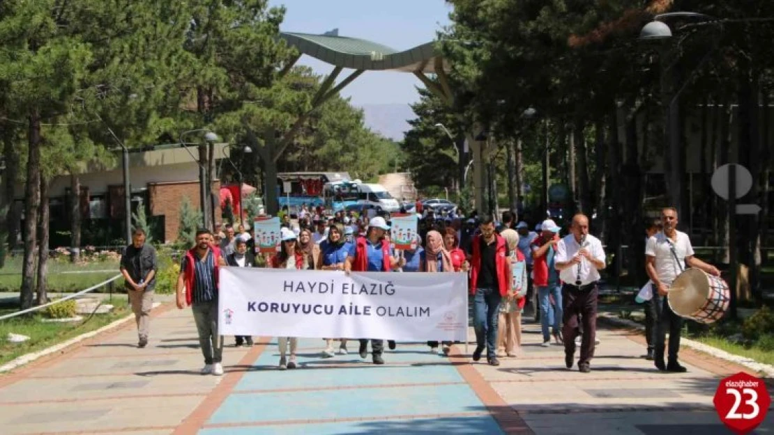 Elazığ'da 30 Haziran Koruyucu Aile Günü yürüyüşü düzenlendi