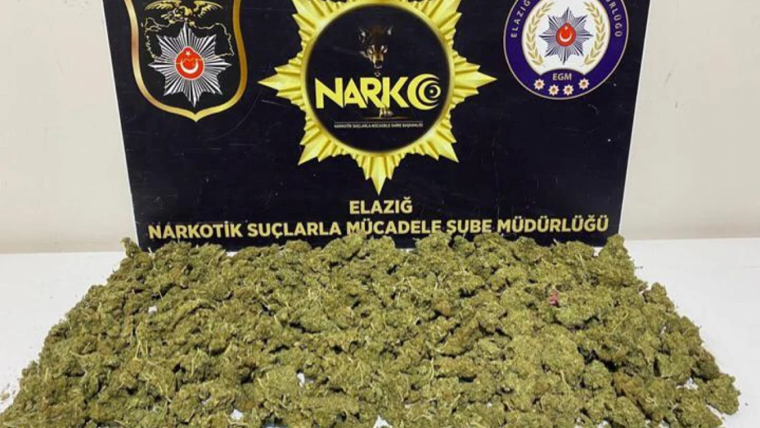 Elazığ'da 5 Kilo 220 Gram Esrar Ele Geçirildi