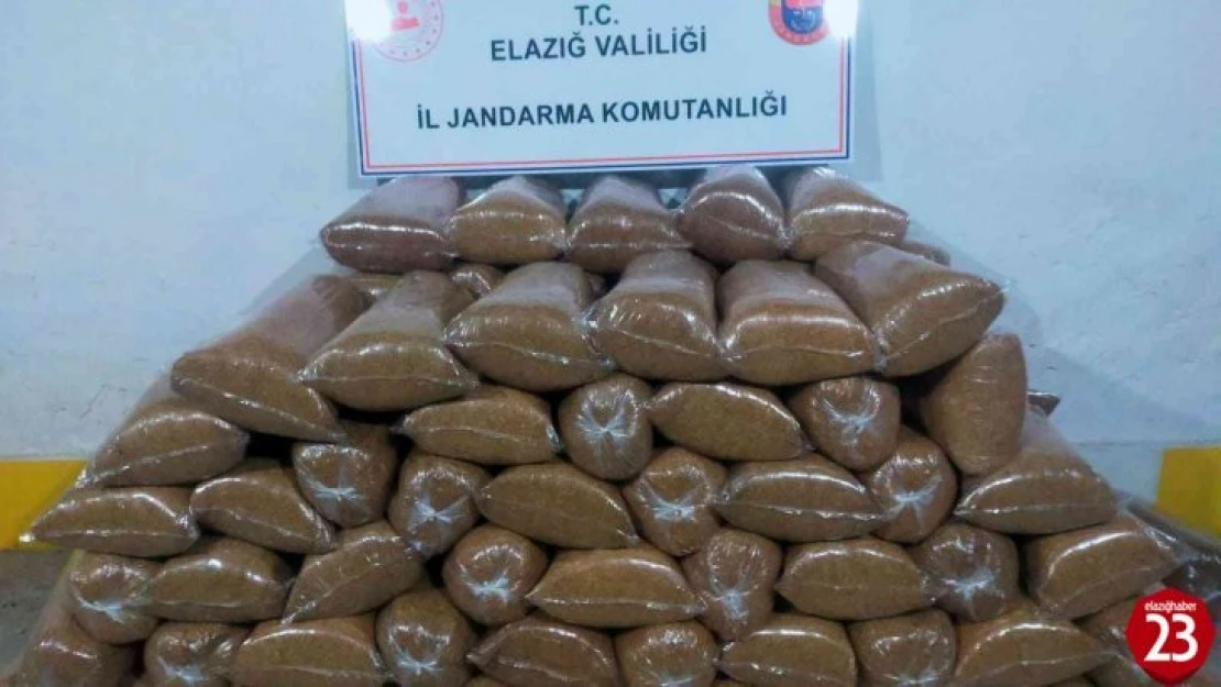 Elazığ'da 648 kilo kaçak tütün ele geçirildi