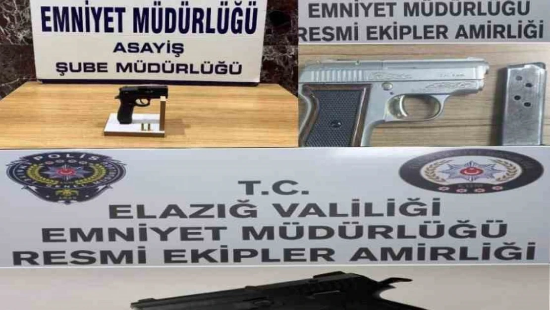 Elazığ'da 7 adet ruhsatsız tabanca ele geçirildi