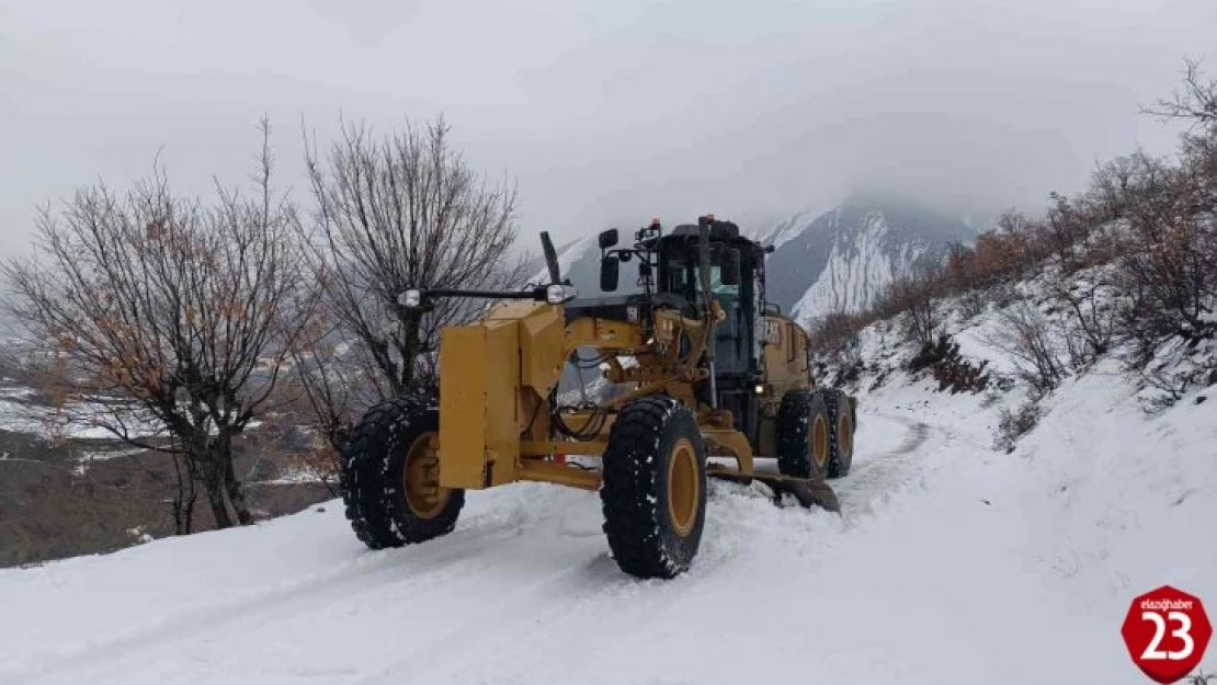 Elazığ'da 84 köy yolu ulaşıma kapandı